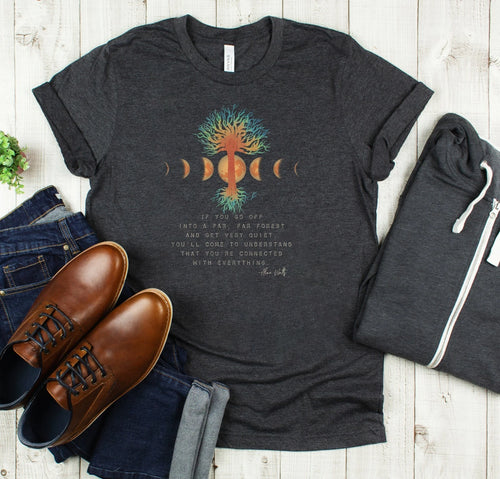ALAN WATTS SHIRT philosophy tee tree shirt nature lover gift universe spiritual