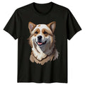 Cute Dog Breed Lover , Watercolor Dog Breed Graphic Tee Unisex , , , Long Sleeve Tee
