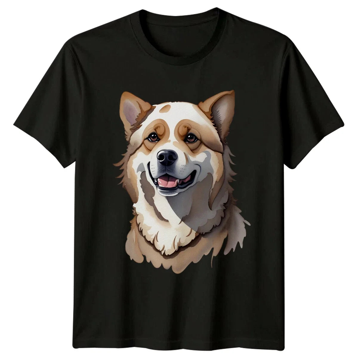 Cute Dog Breed Lover , Watercolor Dog Breed Graphic Tee Unisex , , , Long Sleeve Tee