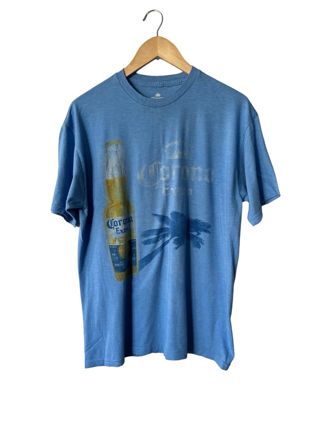 Corona Extra Light Blue Graphic T-shirt Unisex Large