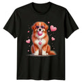Dogs Valentines Day Animals Mens Womens Tee Graphic Unisex Top Unisex , , , Long Sleeve Tee