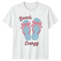 Beach Energy Womens Cute Coquette Beach Summer Holiday Gift For Her Unisex , , , Long Sleeve Tee