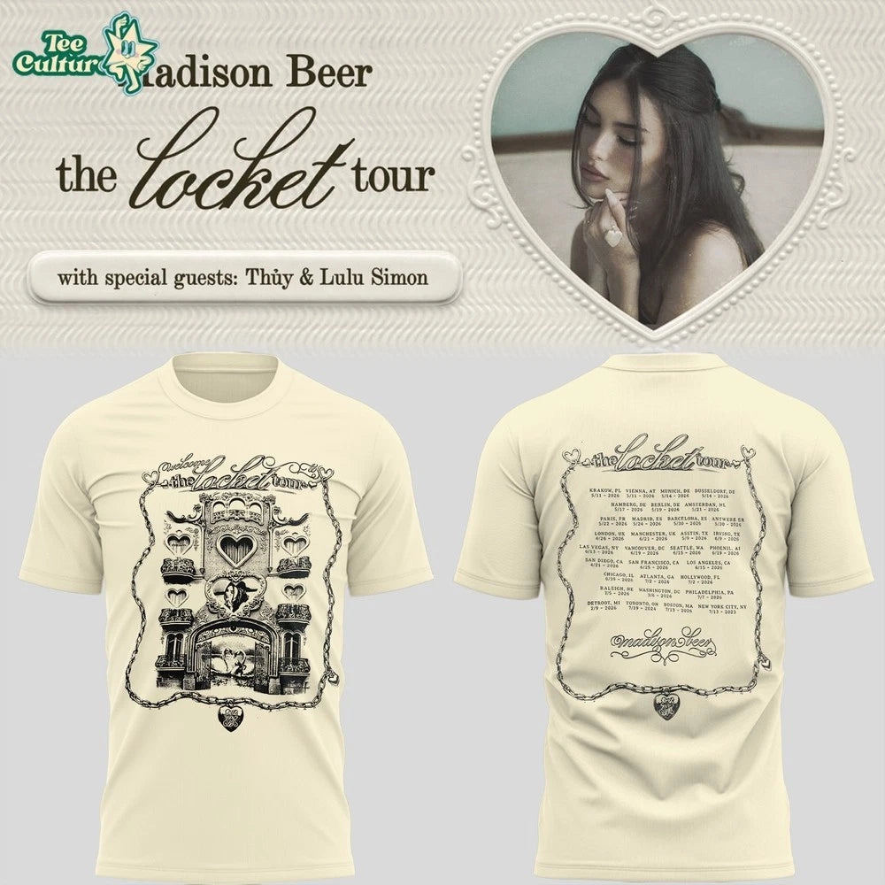 Madison Beer The Locket Tour Inspired Fan Art Printed Graphic T Shirt Tee FANART