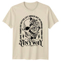Some Things Are Better Left Womens T-Shirt Gothic Floral Sarcastic Novelty