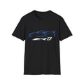 C8 ZR1 Shirt | Rapid Blue Line Art Tee for Chevy Fans & Supercar Lovers Unisex , , , Long Sleeve Tee