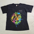 Vintage SERIF Inspiring Creativity Tiger Lion Splash Paint Art Graphic Design Lg Unisex , , , Long Sleeve Tee