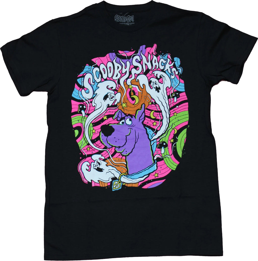 Scooby Doo New Adult T-Shirt - Scooby Snacks Trippy Head Shot Image