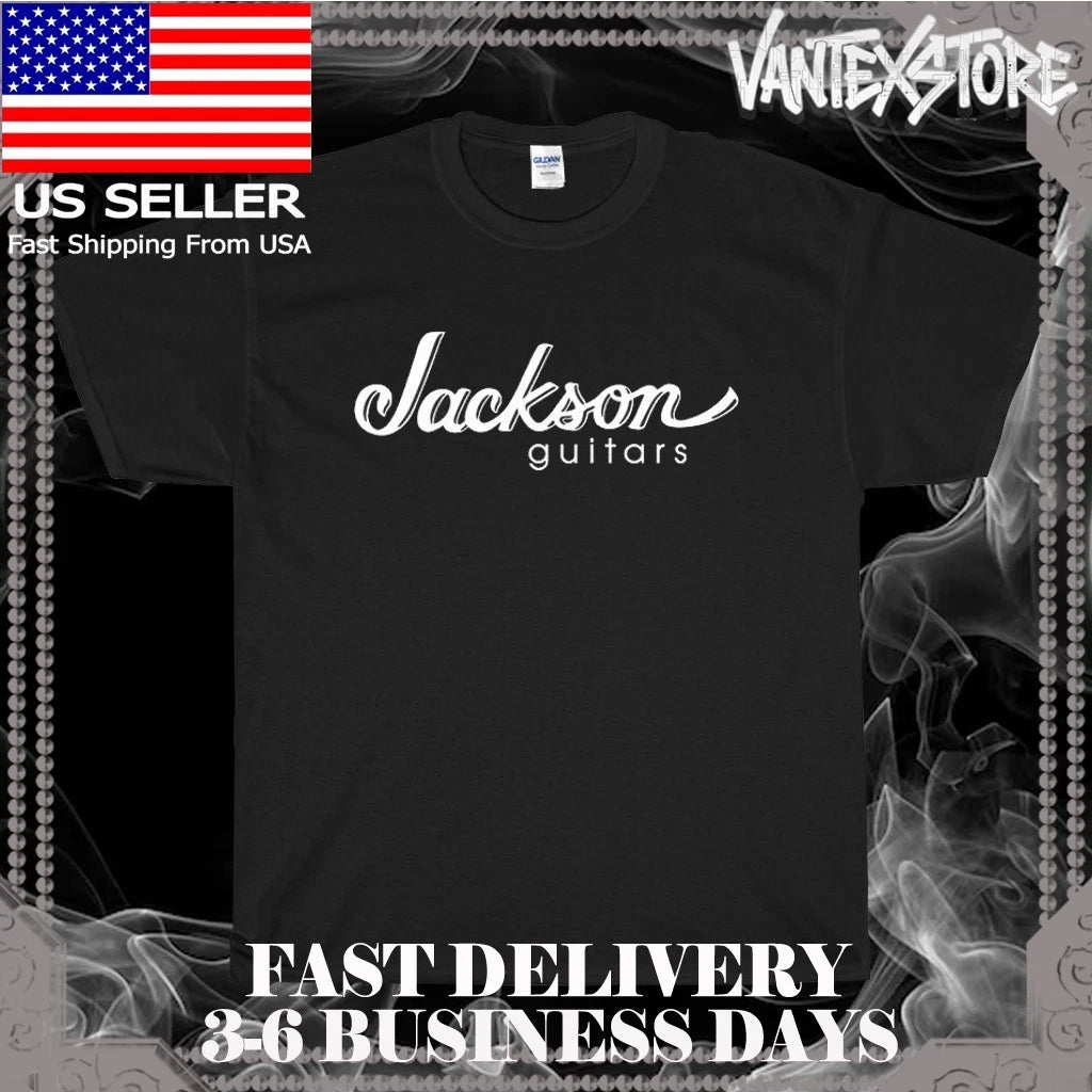 NEW SHIRT JACKSON GUITARS LOGO MEN'S T-SHIRT FUNNY AMERICAN USA SIZE S-5XL