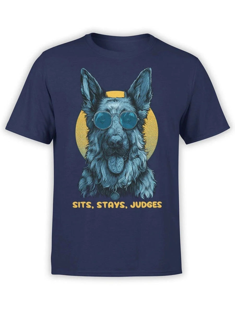 FANTUCCI Cool Shepherd | Sarcastic Dog Tee for Judgy Pet Lovers | Unisex Unisex , , , Long Sleeve Tee