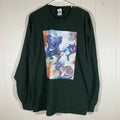 Nature graphic long sleeved t shirt green mens size xl animals artsy marsupials Unisex , , , Long Sleeve Tee