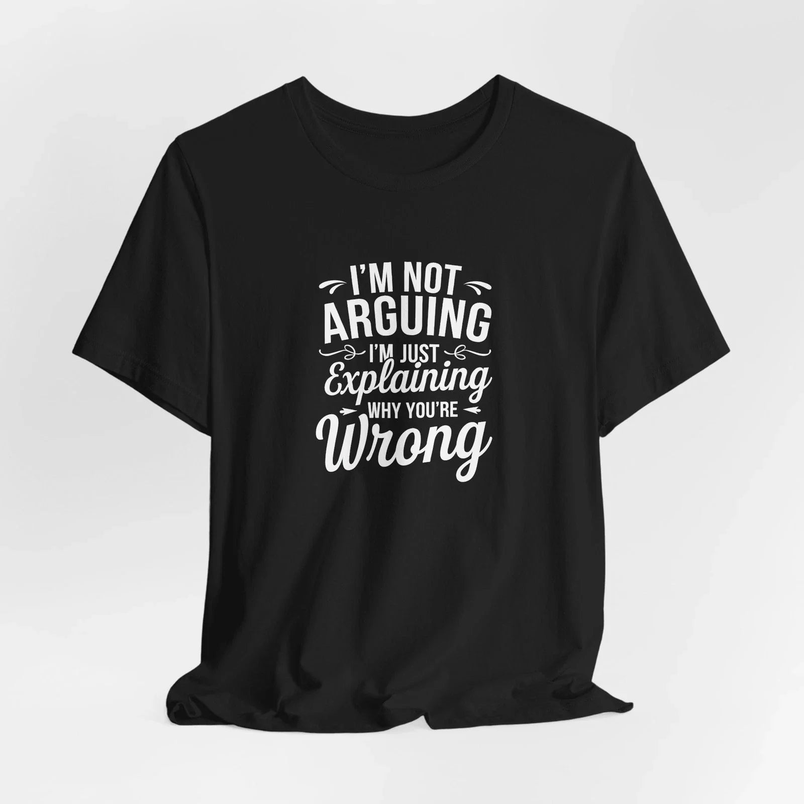 I'm Not Arguing With You Quote Unisex Tee - Motivational Unisex , , , Long Sleeve Tee