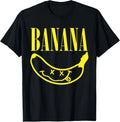 Funny Banana Face Cool Tropical Fruit Art Yellow Banana Meme Unisex , , , Long Sleeve Tee