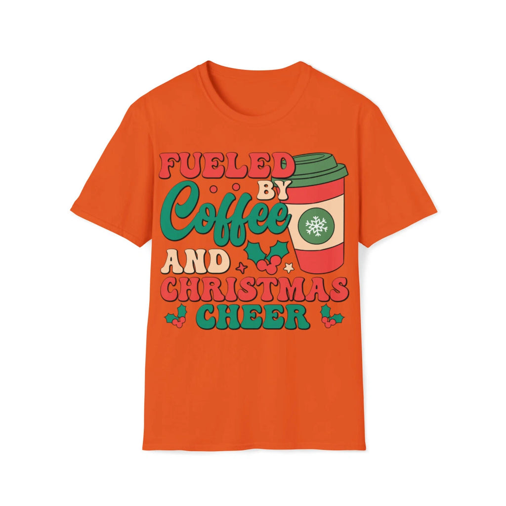 Coffee and Christmas Cheer Unisex Softstyle T-Shirt