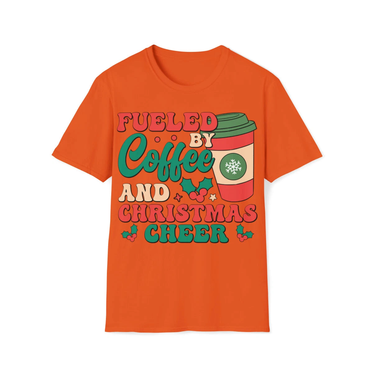 Coffee and Christmas Cheer Unisex Softstyle T-Shirt
