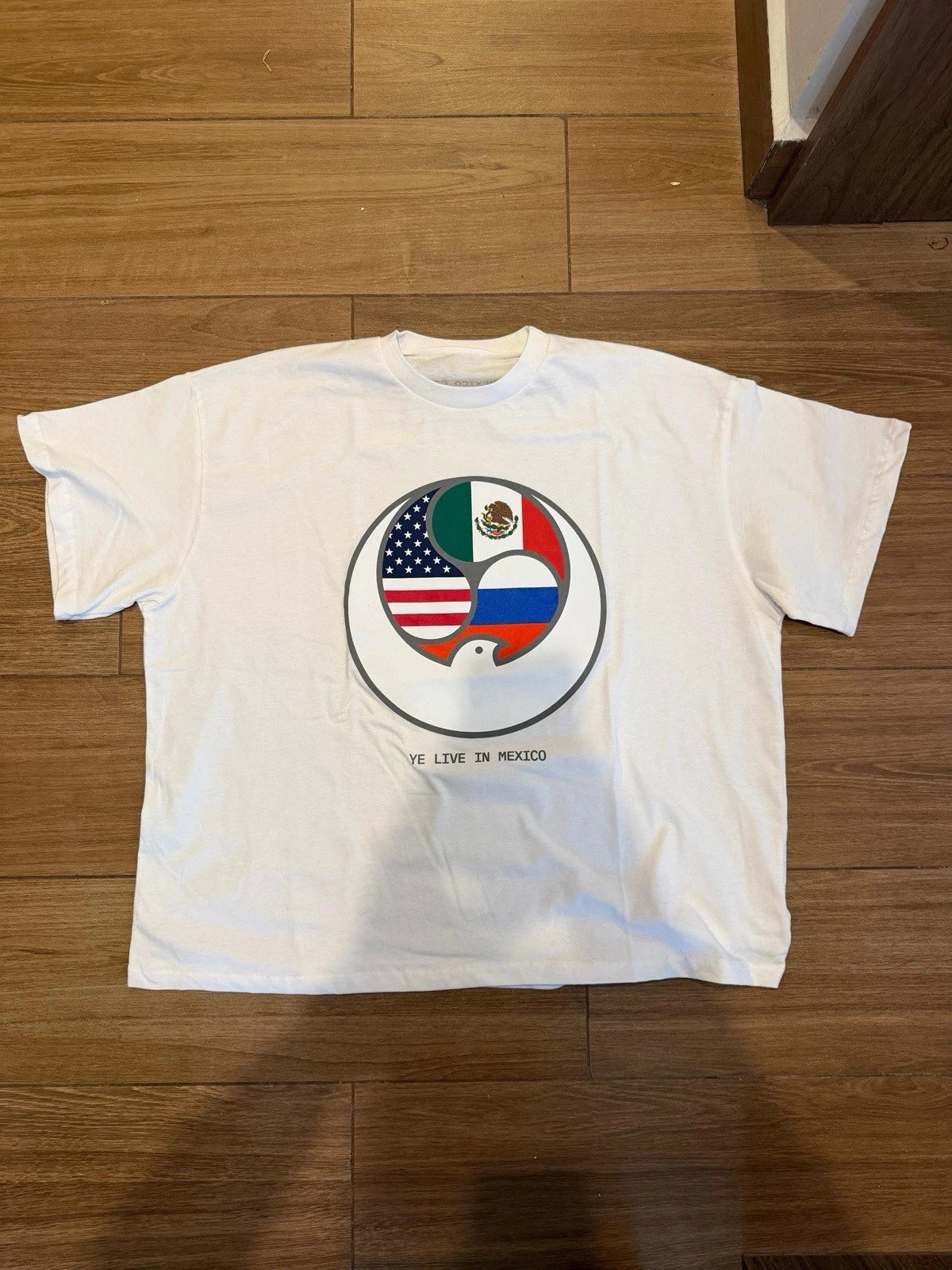 Kanye West Mexico City 01.31 Merch T Shirt SZ 1 TS-07 New Ready To Ship White Unisex , , , Long Sleeve Tee