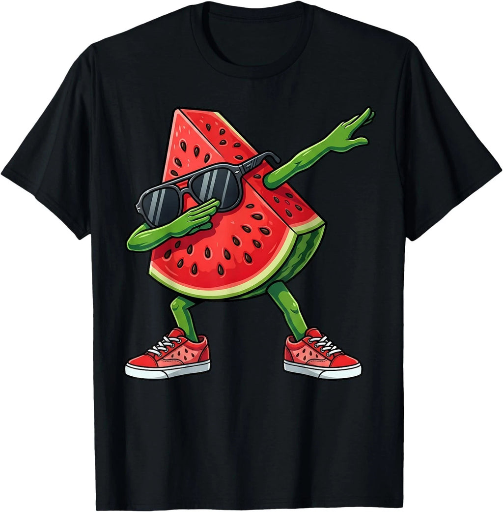 Dabbing Watermelon Kawaii Summer Tropical Fruit Lovers T-Shirt