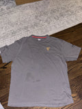 Guinness T-Shirt Mens XL Gray Beer Embroided Relaxed Fit Logo Short Sleeve
