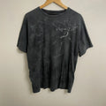 Vintage Y2K Austus Graphic Sword Print Black Grunge XXL Unisex , , , Long Sleeve Tee