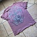 Y2k Affliction Grunge Knight And Cross Graphic Shirt Size LRG Mens Unisex , , , Long Sleeve Tee