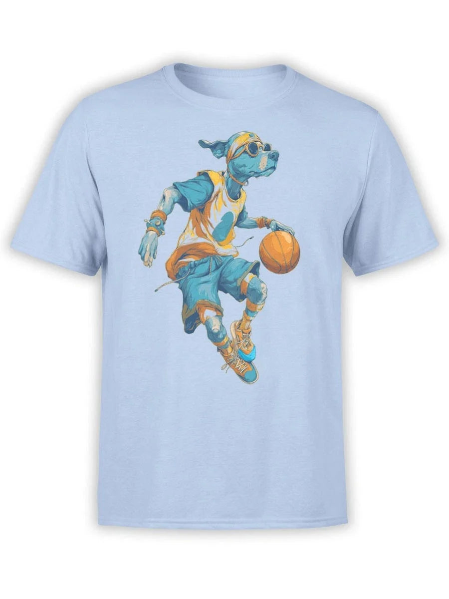FANTUCCI Slam Dunk Pup | Funny Basketball Dog | Unisex Unisex , , , Long Sleeve Tee