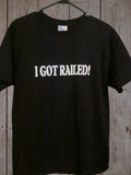 Rail House Brewery "I Got Railed!" Adult M Black Double-Sided Short Sleeve Tee