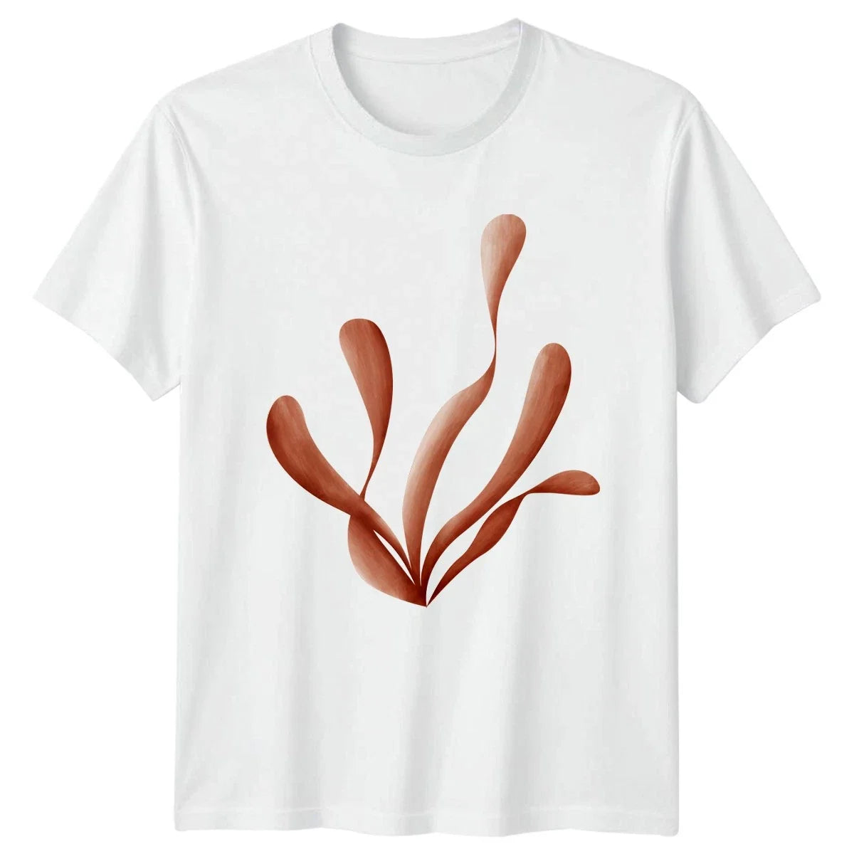 Abstract Coral Nature Botanical Art Minimalist Design Gift Unisex , , , Long Sleeve Tee