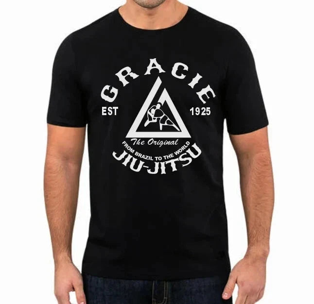 Gracie Fighter BJJ Brazilian Jiu Jitsu Tee MMA Mixed Martial arts Unisex , , , Long Sleeve Tee