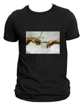 The Creation of Adam Famous Christian Art Aesthetic Religion Inspired Unisex , , , Long Sleeve Tee