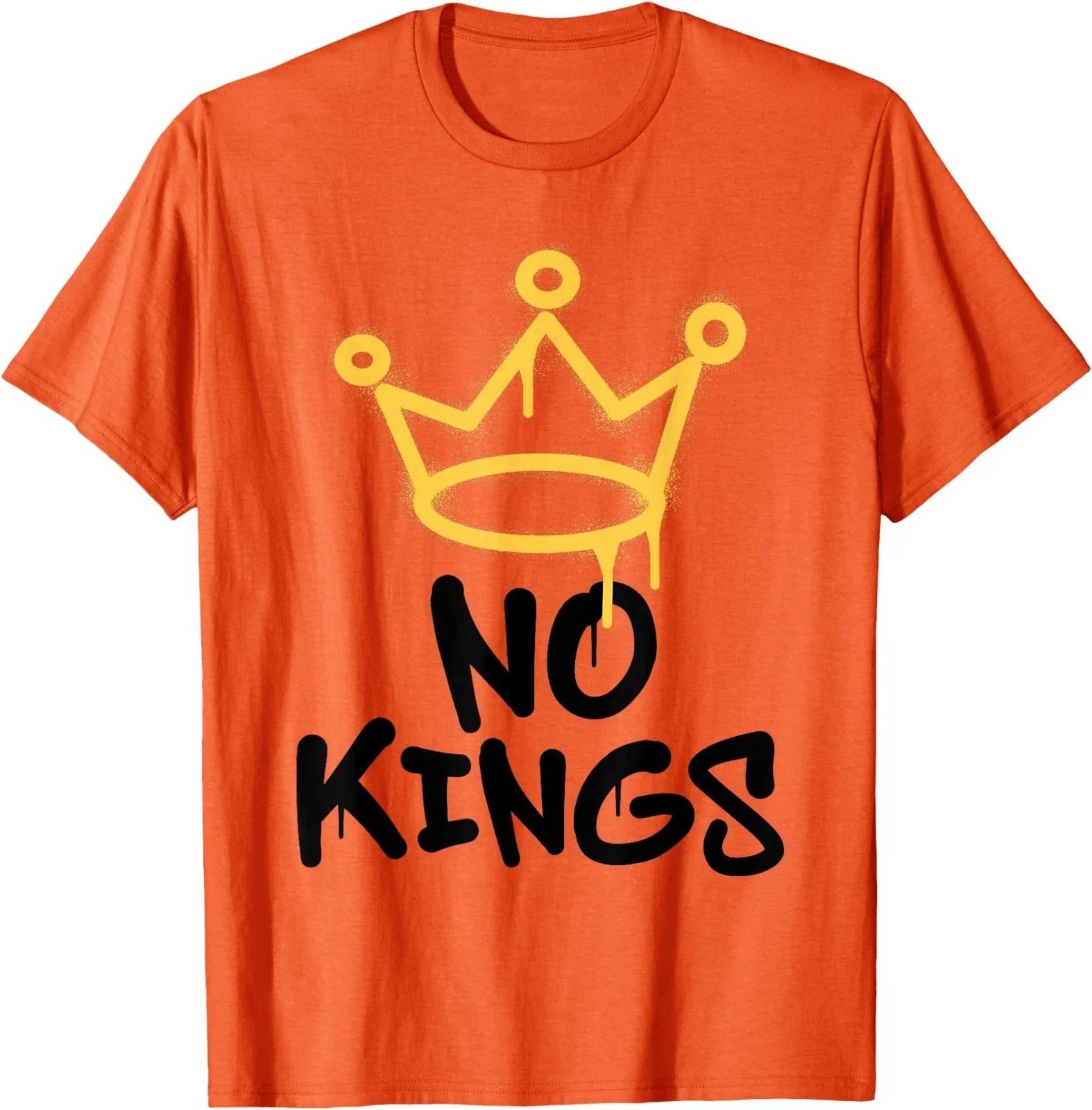 No Kings Day 2025 Protest Sign Grunge Nope Men Women Unisex , , , Long Sleeve Tee