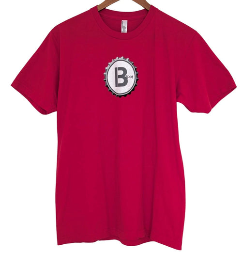 American Apparel T-shirt L red tubular B Spot beverage beer USA