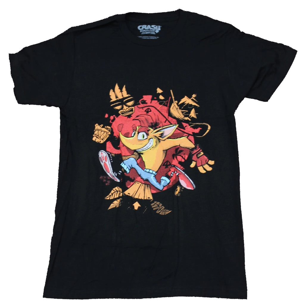 Crash Bandicoot 4  Adult New T-Shirt - IT's About Time Sketchy Pic