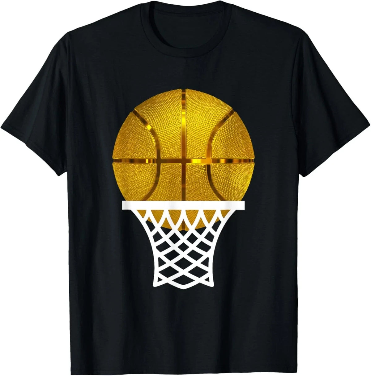 Gold Basketball Trophy MVP Award, Cool Basketball Player Tee Unisex , , , Long Sleeve Tee
