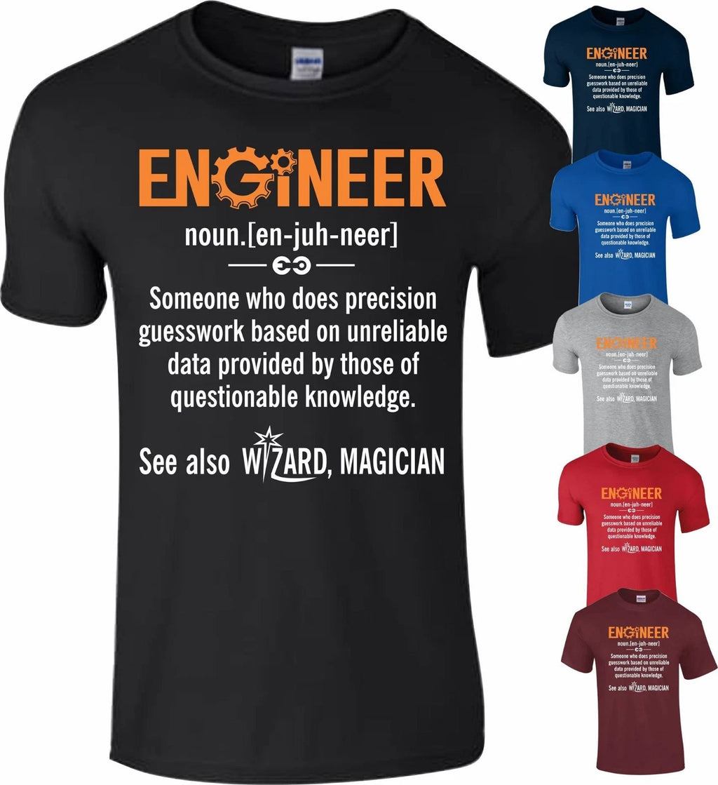 DeMina ENGINEER T Shirt Funny ENGINEER Top Birthday Novelty Father Day S To 5XL
