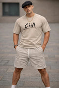 Minimalist Chill , Relaxed Vibe Text Tee Unisex , , , Long Sleeve Tee