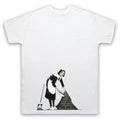 BANKSY MAID UNOFFICIAL GRAFFITI STREET ART PRINT ARTIST MENS & WOMENS Unisex , , , Long Sleeve Tee