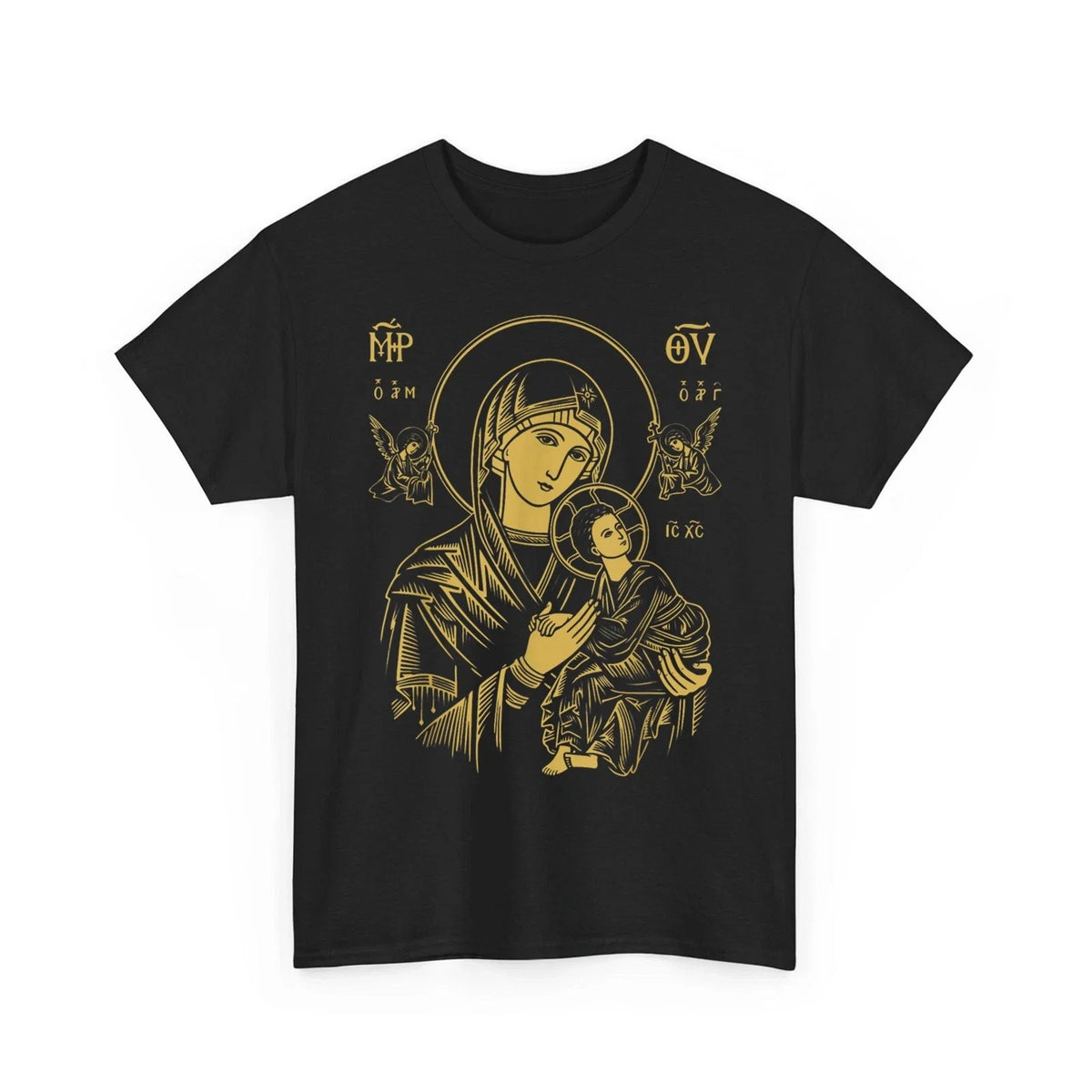 Our Lady of Perpetual Help Virgin Mary & Child Christian Faith Religious Unisex , , , Long Sleeve Tee