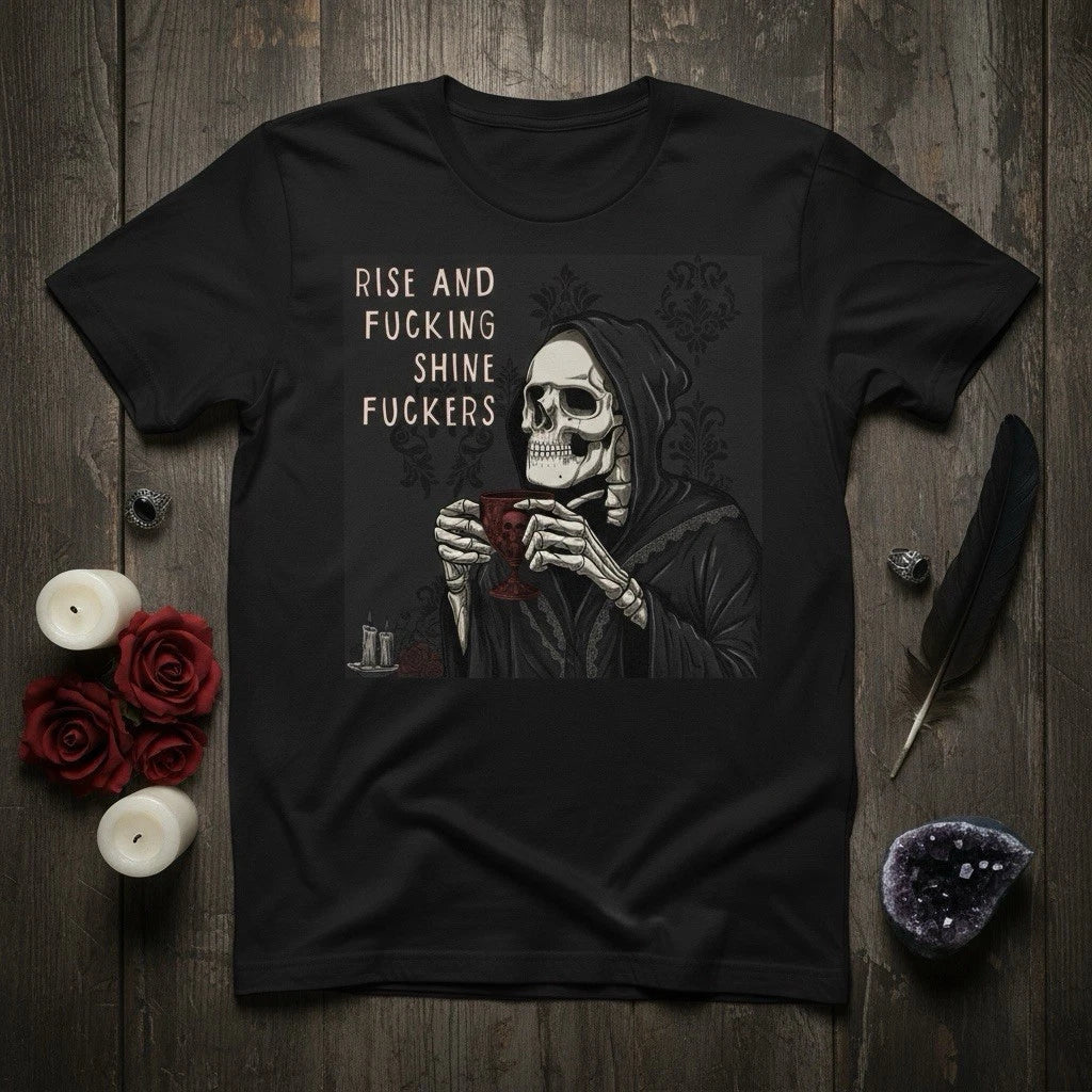 Gothic Motivational Tee,Dark Academia Aesthetic Unisex , , , Long Sleeve Tee