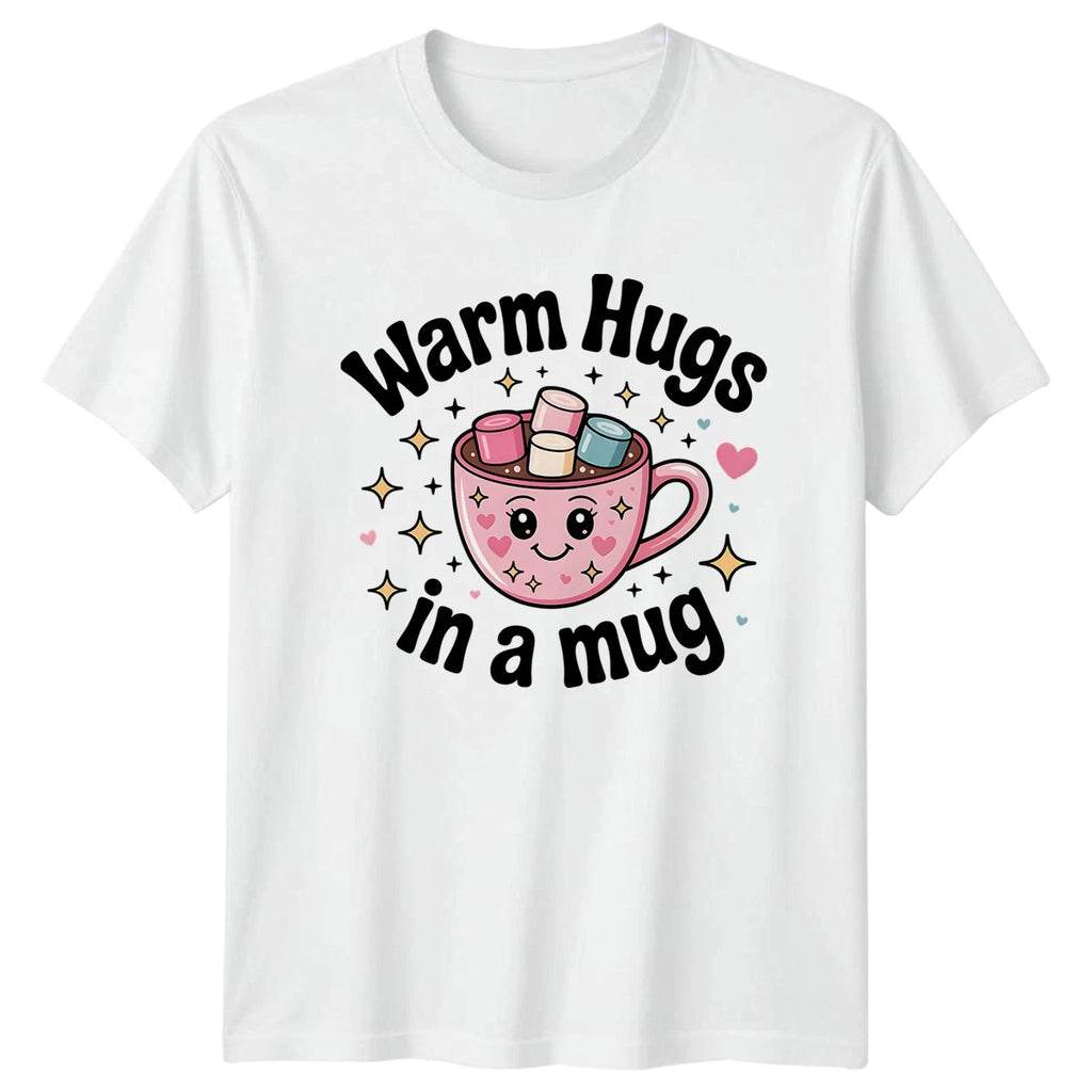 Warm Hugs In A Mug T-Shirt Hot Cocoa Gift For Him And Her