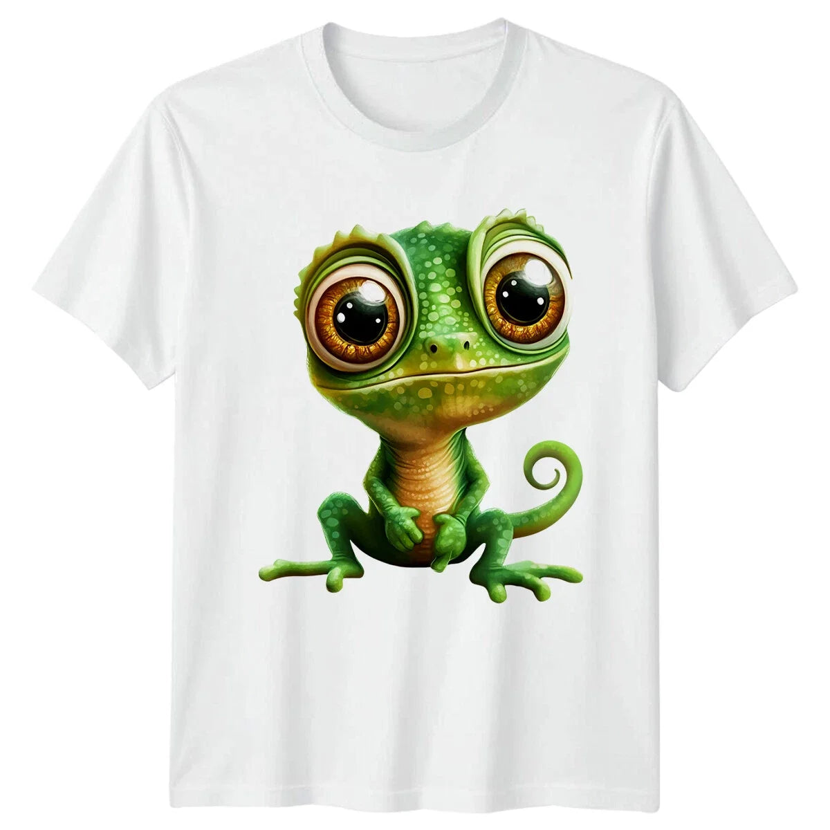 Cute Baby Chameleon Animal Unisex Graphic Tee Reptile Lover Shirt Unisex , , , Long Sleeve Tee