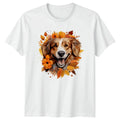 Cute Fall Dog Watercolor Autumn Leaves Dogs Gift For Him And Her Unisex , , , Long Sleeve Tee