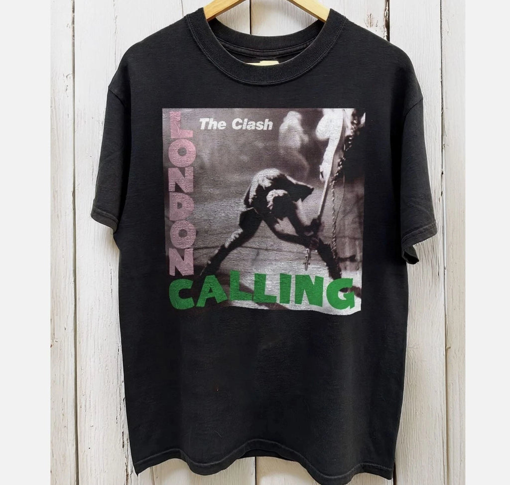 HOT! The Clash London calling Unisex Black T-shirt Size S-5XL