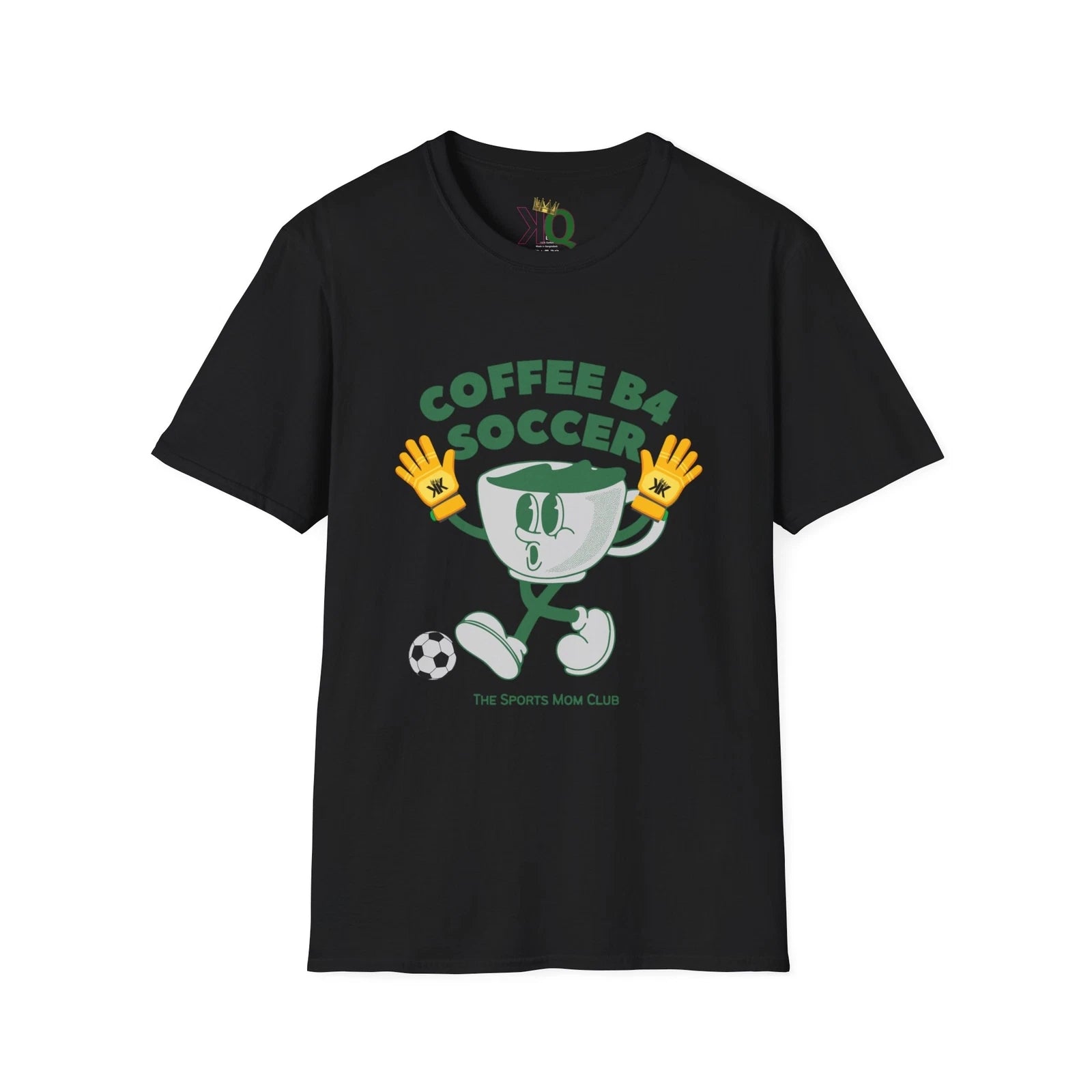 Coffee B4 Soccer T-Shirt | Unisex Softstyle Tee for Soccer Lovers |