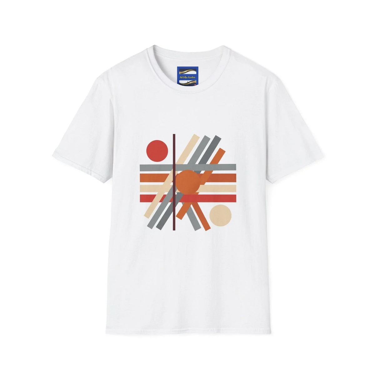 Abstract Geometric Sunset | Retro Stripes and Shapes Fashionista Unisex , , , Long Sleeve Tee