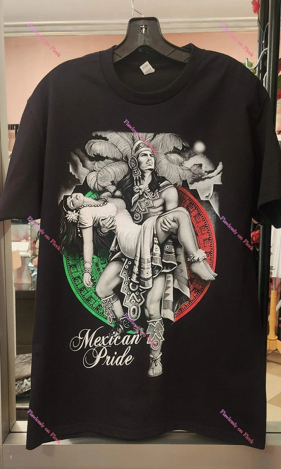 Mexican Pride Aztec Warrior Unisex , , , Long Sleeve Tee