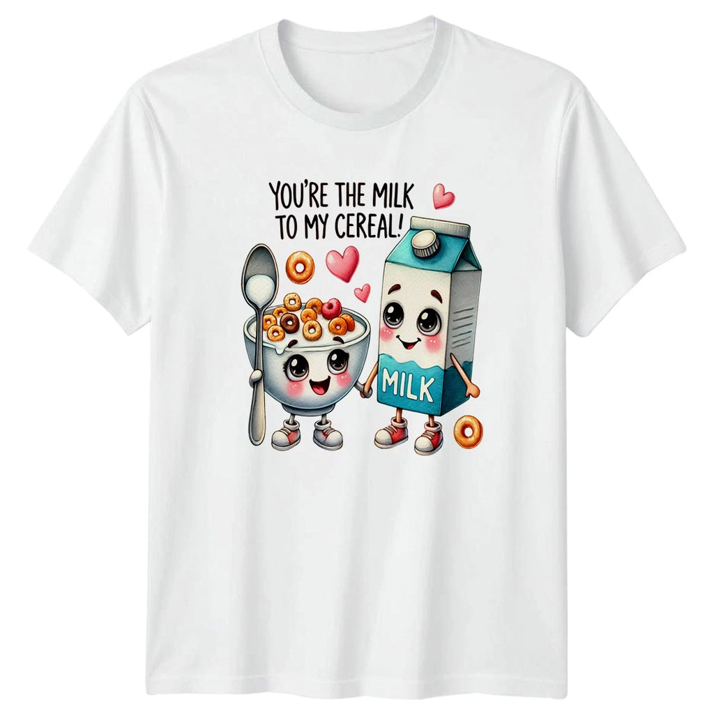Youre The Milk To My T-Shirt Kawaii Food Love Valentines Day Gift For Him