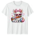 Cute Chihuahua Dog Wearing Heart Womens Puppy Easter Easter Gift For Her Unisex , , , Long Sleeve Tee