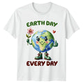 Earth Day Every Day Cute Earth Cartoon Save Planet Tee Unisex , , , Long Sleeve Tee