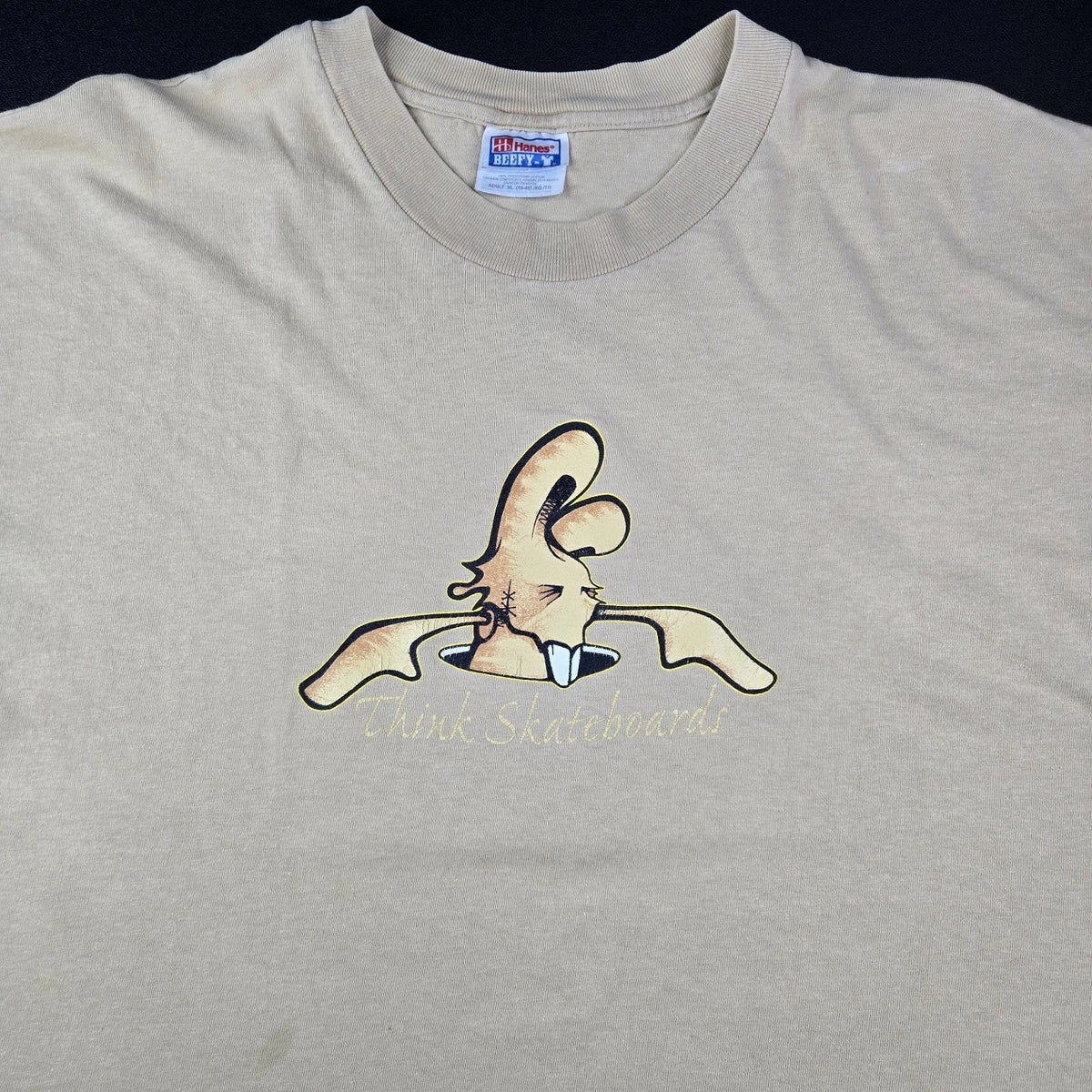 Vintage 90s Think Skateboards Monster Chained Art , Sz XL (23.5x28") Rare Unisex , , , Long Sleeve Tee