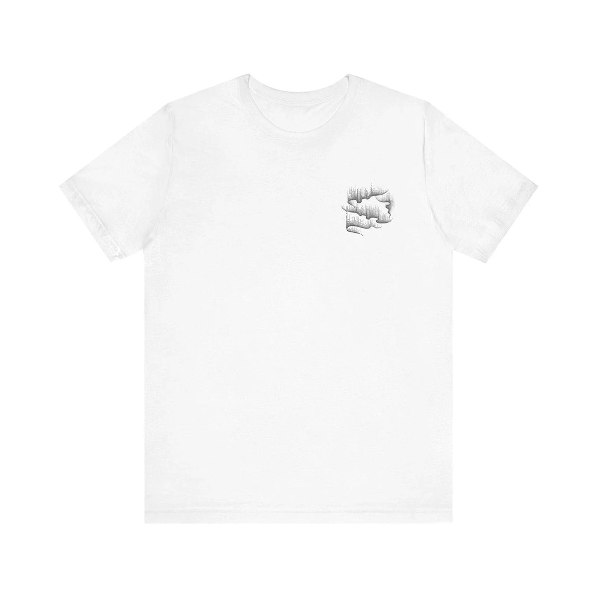 Hand Holding Heart Chest Print | Minimalist Line Art, Small Left Chest Unisex , , , Long Sleeve Tee