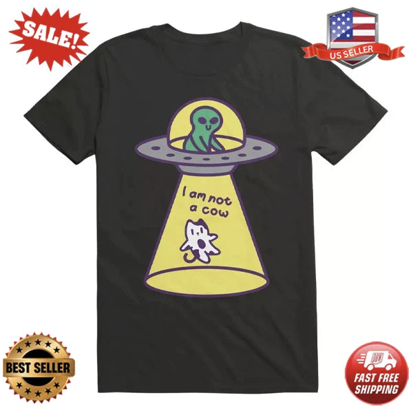 Kawaii Cat Abduction T Shirt Funny